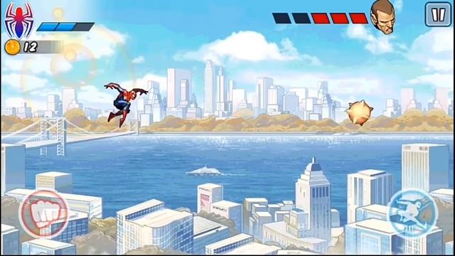 Spider man ultimate power Sand Man Boss Fight Black Suit Gameplay смотреть онлайн