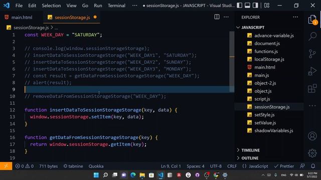 How to use Session Storage in JavaScript смотреть онлайн