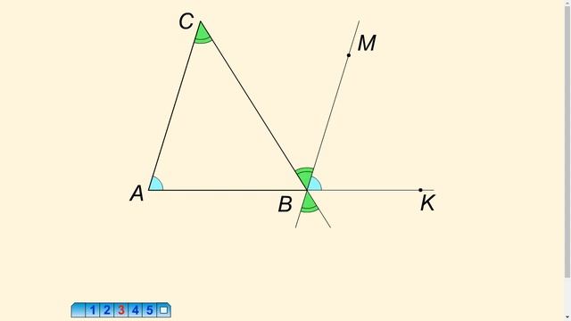 Теорема о сумме углов треугольников смотреть онлайн