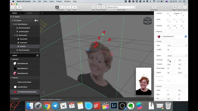 Урок 9 - Система частиц Spark AR. Как сделать маску в инстаграм смотреть онлайн