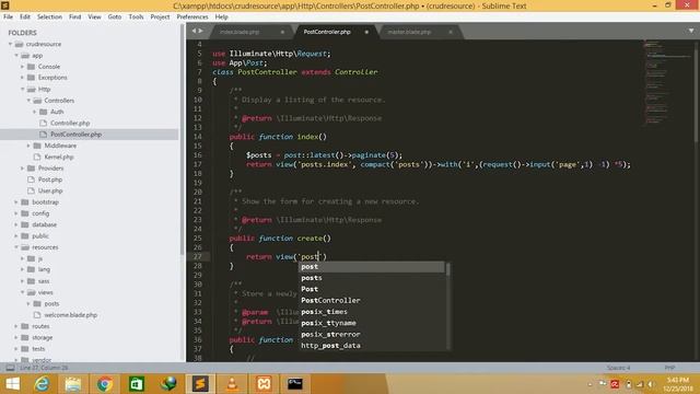Tutorial membuat CRUD sederhana dengan Framework Laravel смотреть онлайн