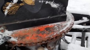 Самодельный шнеко-роторный снегоочиститель на минитрактор ДФ-244