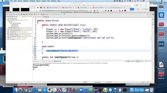 CSC250 Fall 2020 - Object overview and codewars discussion смотреть онлайн