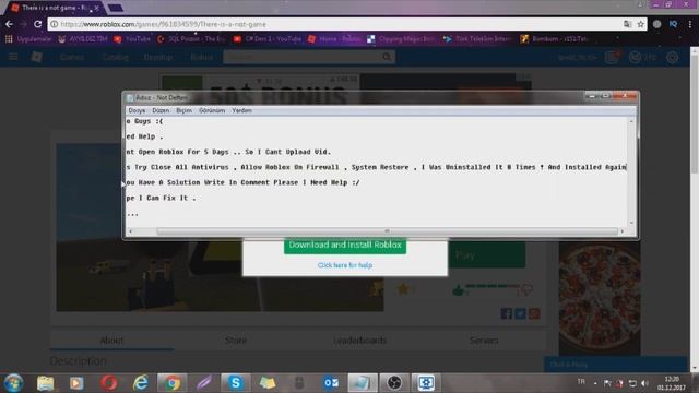 I Need Your Help :C !! - Roblox Error смотреть онлайн