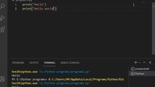 ➊- PYTHON TUTORIALS| Hello world | print function |for beginners||by Aastha jain смотреть онлайн