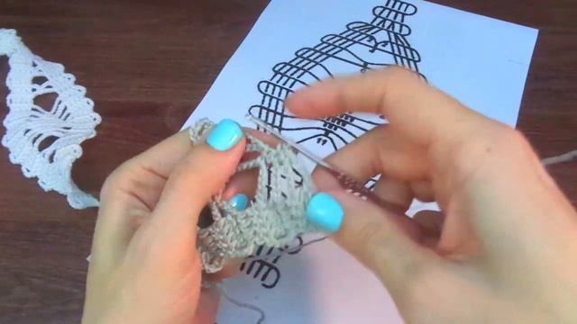 Двойная Брюггская тесьма с узором паучок. МК