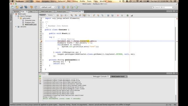 [How to Code,Make] Building a Web Crawler / Scraper using Java, JSoup, and MySQL - Part 1 смотреть онлайн