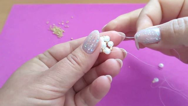DIY. МК Серьги из бисера и бусин. смотреть онлайн