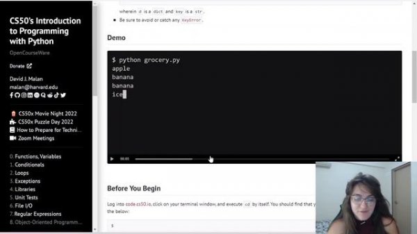 PROBLEM SET 3: GROCERY LIST | SOLUTION (CS50 PYTHON)