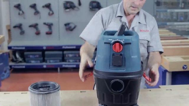Vysavač na suché a mokré vysávání GAS 15 Professional 06019E5000 смотреть онлайн