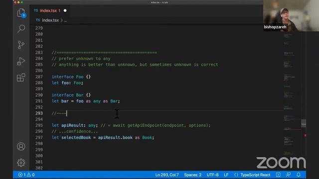 React Denver: Typescript, from any to unknown смотреть онлайн