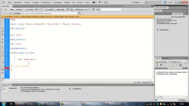 Php Lernen - Part 5 | Arrays смотреть онлайн