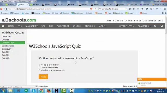 W3Schools JavaScript Quiz Walkthrough смотреть онлайн