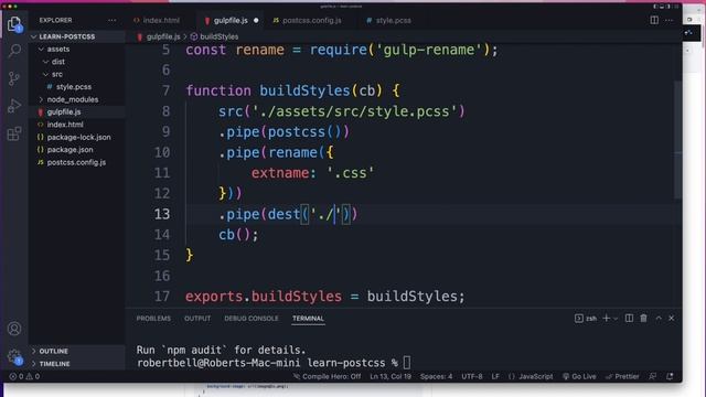 Learn PostCSS: How To Setup PostCSS With Gulp смотреть онлайн