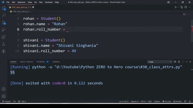 Class and Instance Attributes in Python ? | Python ZERO To HERO Course #29 смотреть онлайн