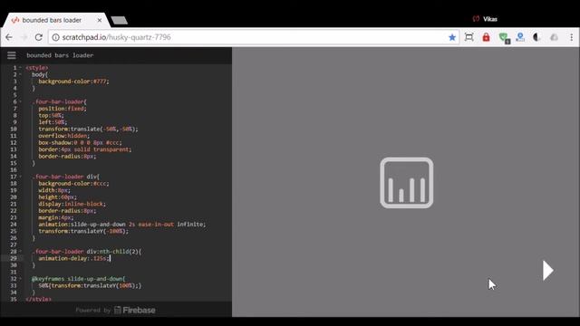 CSS - Bounded Four Bars Loader смотреть онлайн