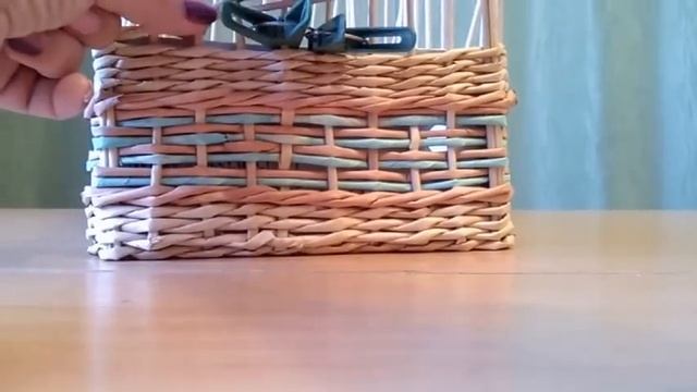Плетение из газет сундук мастер класс корзина How to Make a Basket from Newspaper смотреть онлайн