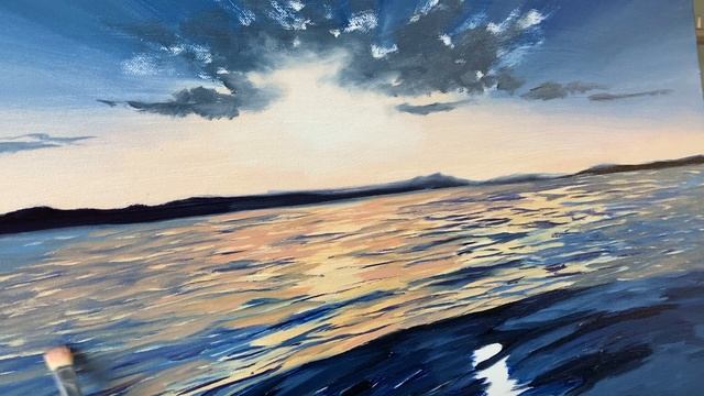 Картина маслом пошагово. Уроки рисования для начинающих художников. Студия живописи "Оксилайт Арт". смотреть онлайн