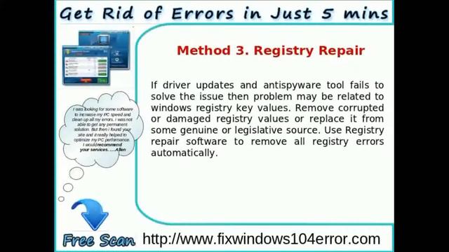 Complete Guide to fix Windows 104 error смотреть онлайн