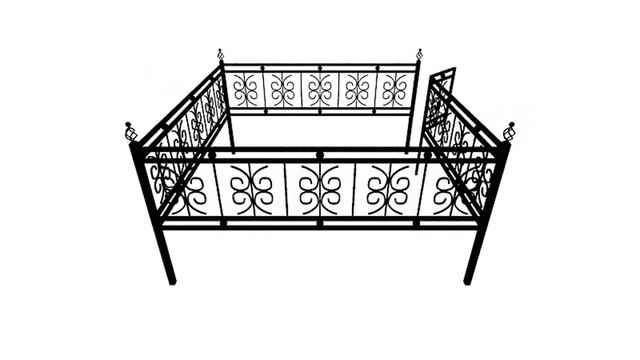 Кованая ограда КВ11 60