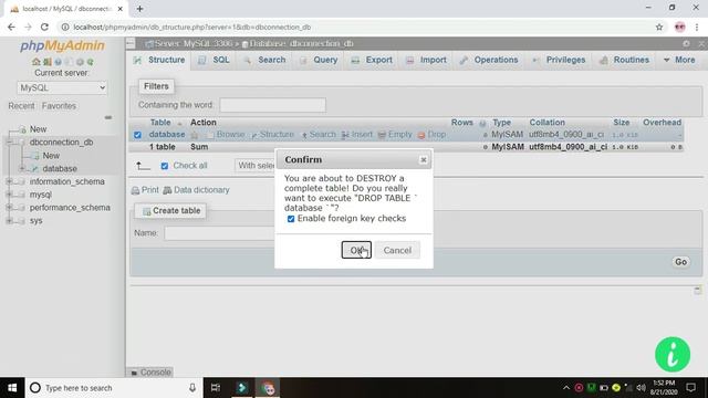 How to delete table in mysql - Learn MySQL смотреть онлайн