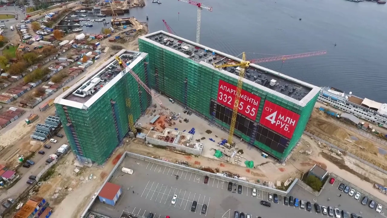 Docklands Development аэросъемка. Лофт- апартаменты. смотреть онлайн