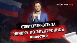 Ответственность за неявку по электронной повестке в военкомат
