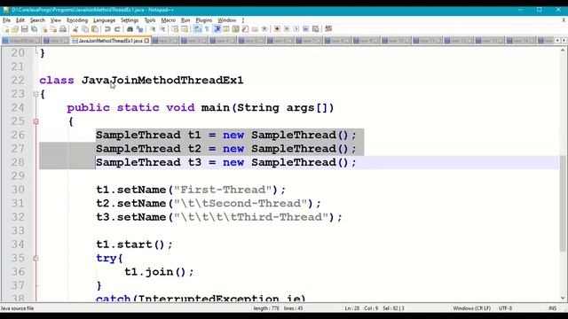 Java join() Method in Multi Threading | Java Multi Threading| Java Thread class| Java Threads |#450 смотреть онлайн