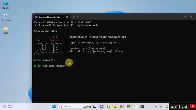 How to install Pandas package in Julia | Amit Thinks смотреть онлайн