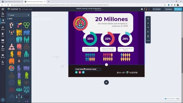 Cómo Hacer una INFOGRAFÍA [Bonita con VISME] смотреть онлайн
