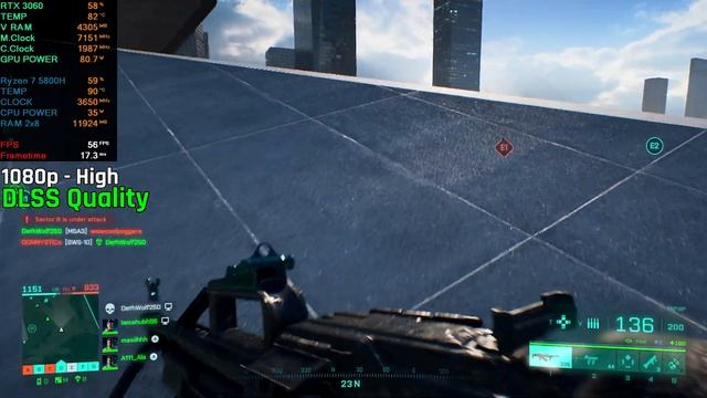 Battlefield 2042 | RTX 3060 Laptop + Ryzen 7 5800H | Asus TUF A15 2021 | Native 1080p | DLSS ON смотреть онлайн