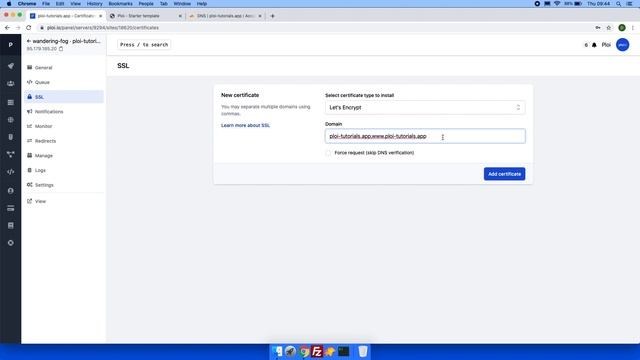 How to install a Let's Encrypt certificate (with wildcard & aliases) - ploi.io смотреть онлайн