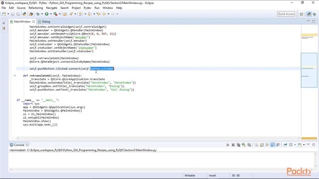 Python GUI Programming Recipes using PyQt5 : Calling Dialogs from the Main Window | packtpub.com смотреть онлайн