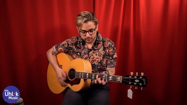 1997 Gibson J-185 | Quilted Maple Back & Sides | смотреть онлайн