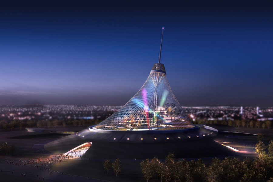 Самый большой шатер в МИРЕ  Хан-Шатыр.