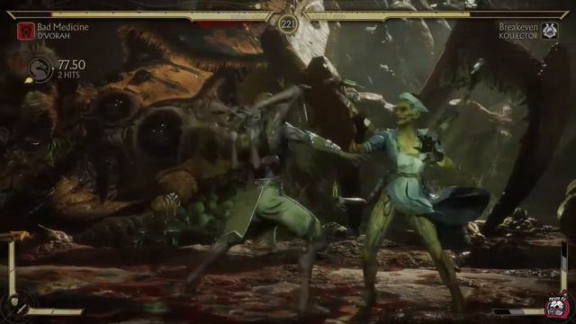 Mortal Kombat 11 - D'Vorah (Nurse) Bad Medicine Skin and Gears смотреть онлайн
