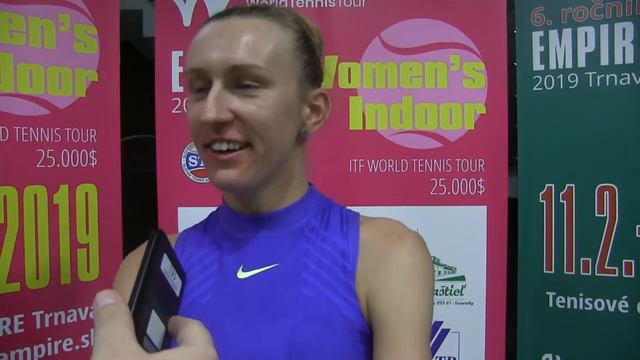 Tereza Smitková po porážce ve čtvrtfinále ITF Trnava 2019 5. ročník смотреть онлайн