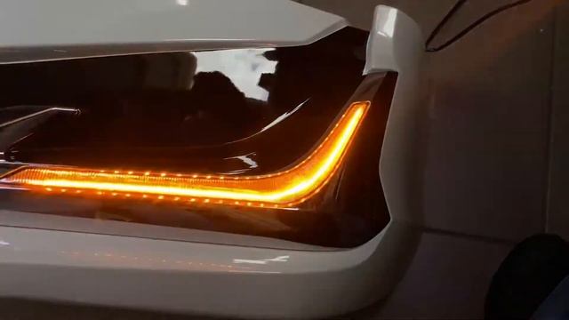 Губа передняя Prado 150 2018+, Modellista, с ходовыми огнями, белая смотреть онлайн