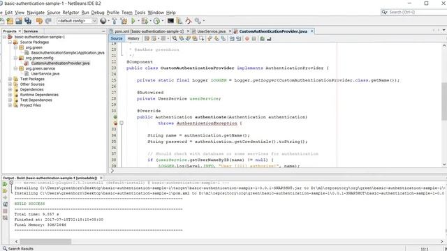 Spring boot Basic HTTP Authentication смотреть онлайн
