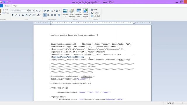 aggregate in java mongodb смотреть онлайн