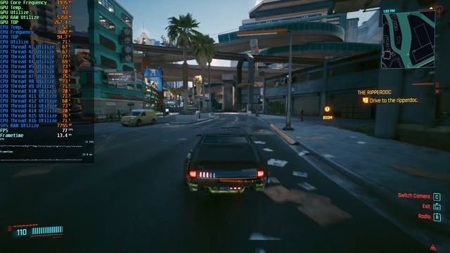 Cyberpunk 2077 v1.6 | Xeon E5-2667v2 + RTX 2080 Ti | 1080p, Ultra, DLSS off, RTX off, FidelityFX of смотреть онлайн