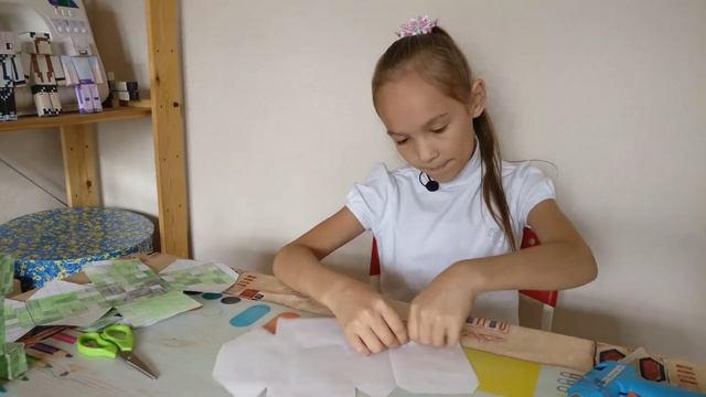 Мастер-класс из бумаги, creeper из minecraft. смотреть онлайн