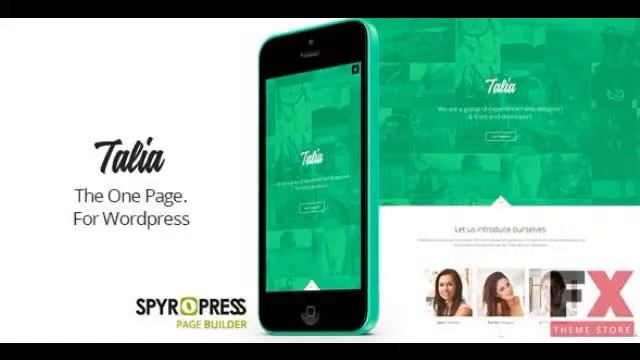 Preview Talia - Responsive One Page WordPress Theme TForest смотреть онлайн