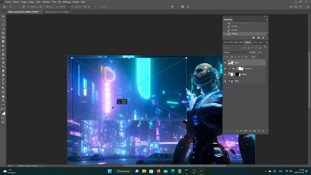 Photoshop + Stable Diffusion workflow ( speed art ) transforme my self in a cyborg смотреть онлайн