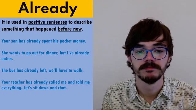 How to use Just Yet Still and Already in English with the present perfect | Grammar смотреть онлайн
