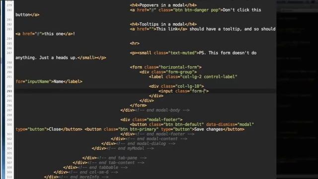 Twitter Bootstrap Basics Build Responsive Websites Tutorials - #19-Coding The Modal Form смотреть онлайн