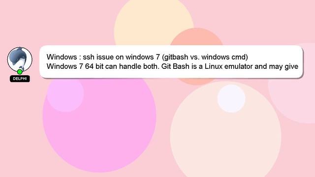 Windows : ssh issue on windows 7 (gitbash vs. windows cmd) смотреть онлайн
