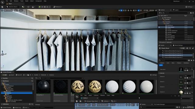 Интерактивная визуализация в Unreal Engine 5 для ArchViz / машинный перевод яндекса
