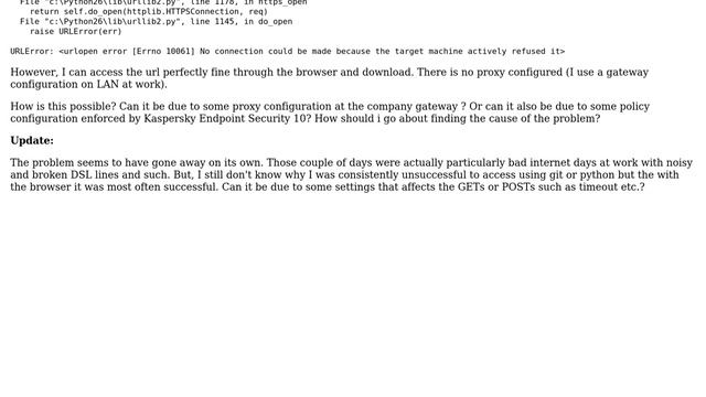 Cannot fetch urls from outside the browser смотреть онлайн
