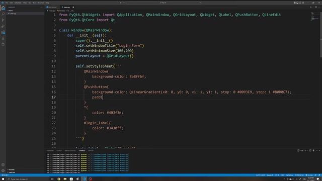 Customize PyQt6 Applications Using StyleSheets! | PyQt6 Tutorial Part 8 смотреть онлайн